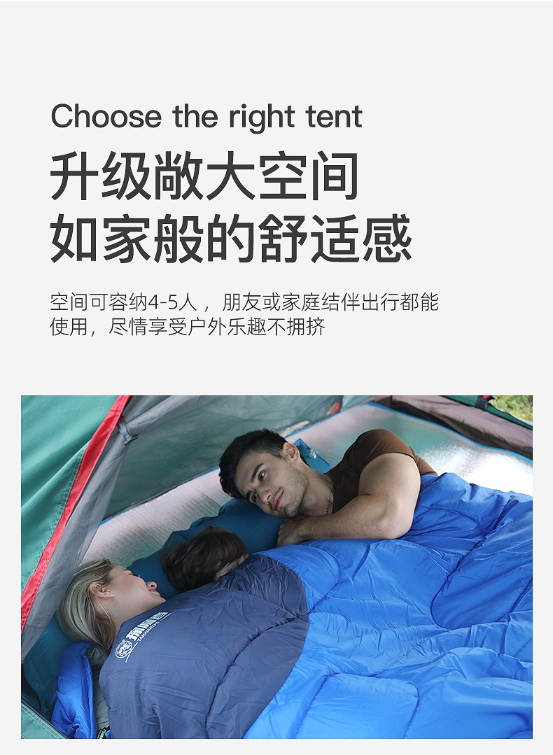 Cheap Goat Tents TANXIANZHE Outdoor Automatic Quick Open Tent Rainfly Waterproof Camping Tent Family Outdoor Instant Setup Tent with Carring Bag   